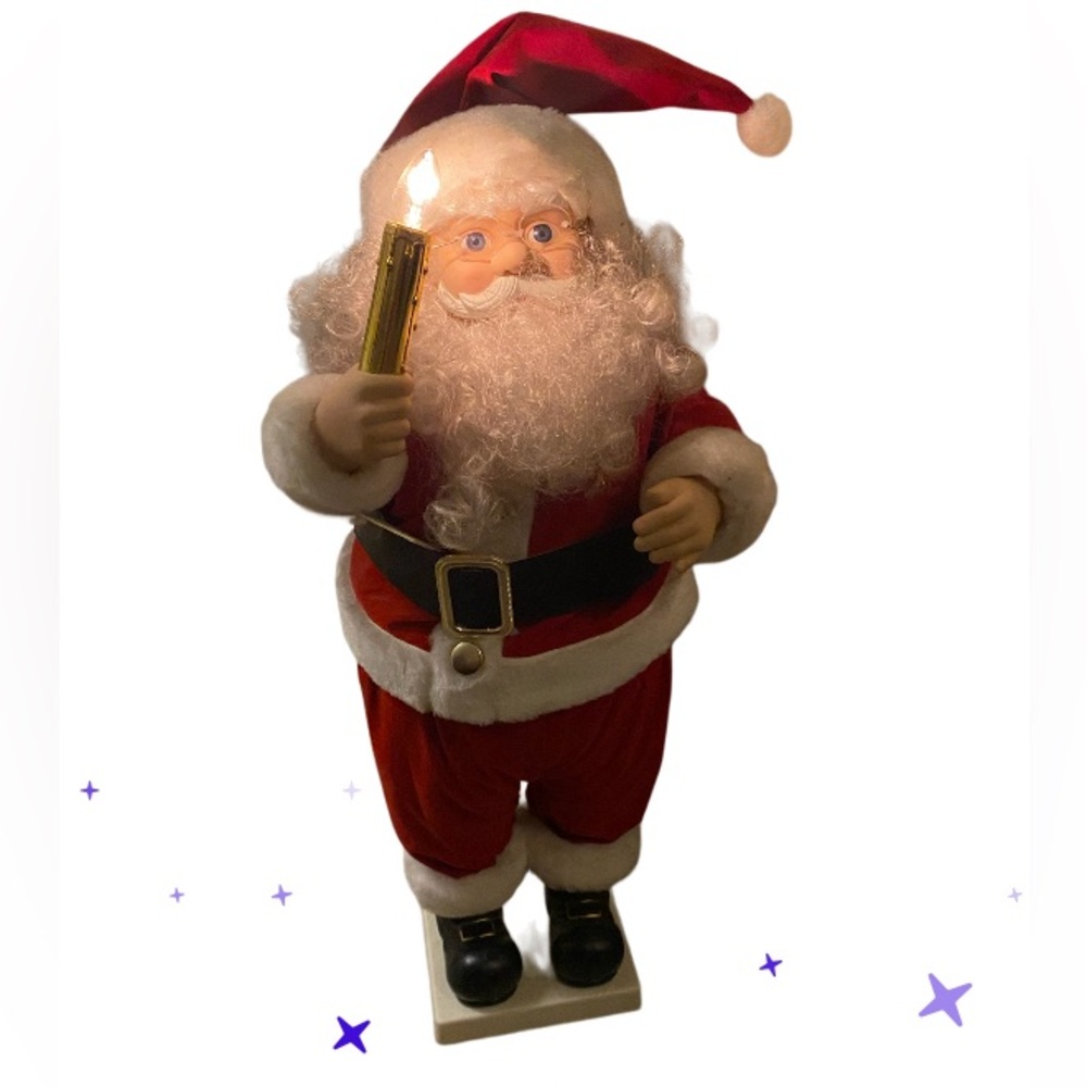 VTG 1995 Elco Motion-ette NWT Santa clause animatronic light 24”